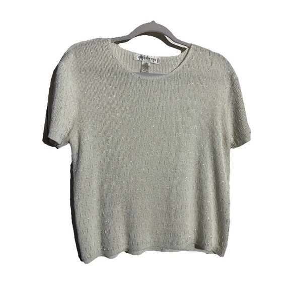 Elegant Jones New York women's short sleeve top, size M - Picture 1 of 8